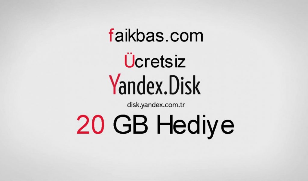 Yazdex Disk 20 GB Boyut Arttırın Ücretsiz